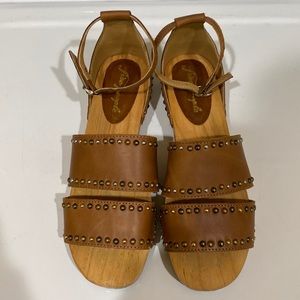 Gorgeous free people clog sandal size 38